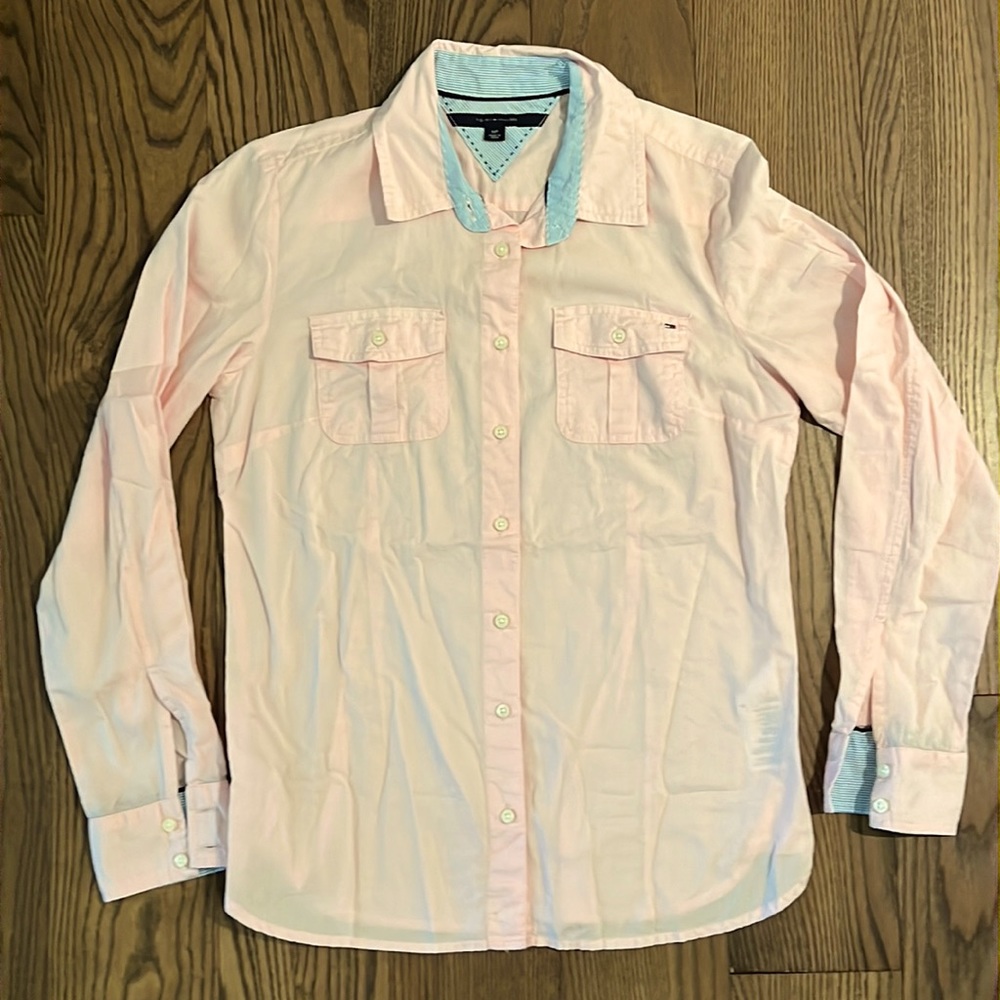 Tommy Hilfiger Light Pink Button Up